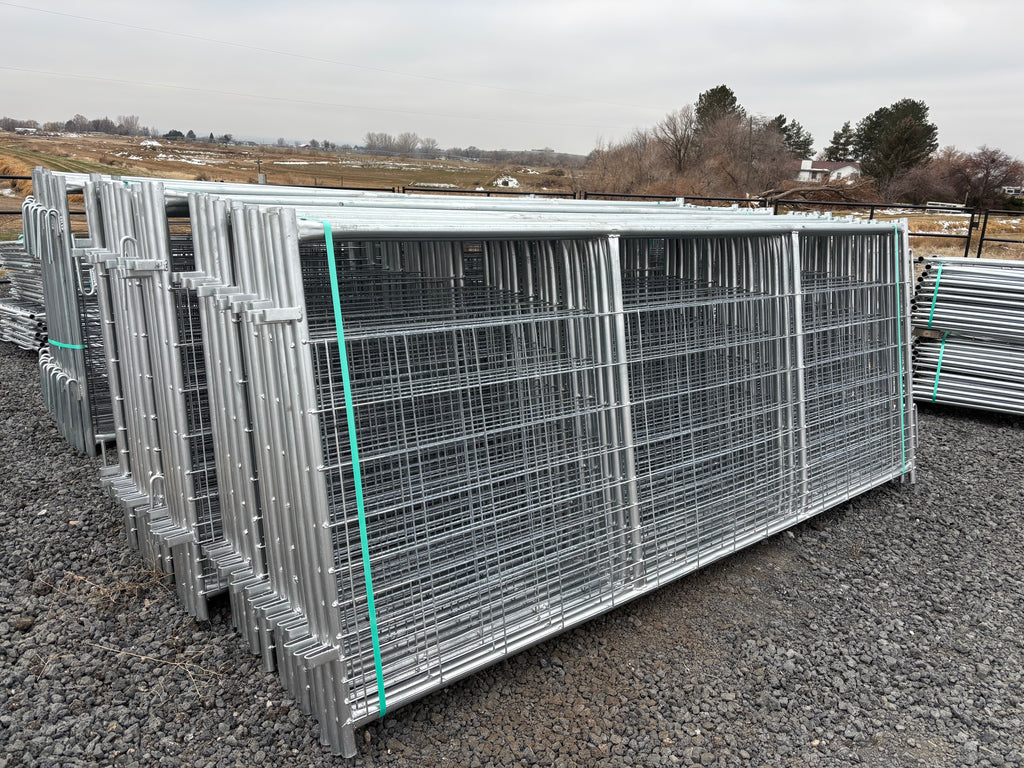 4' x 10’ Wire Filled Galvanized Panel