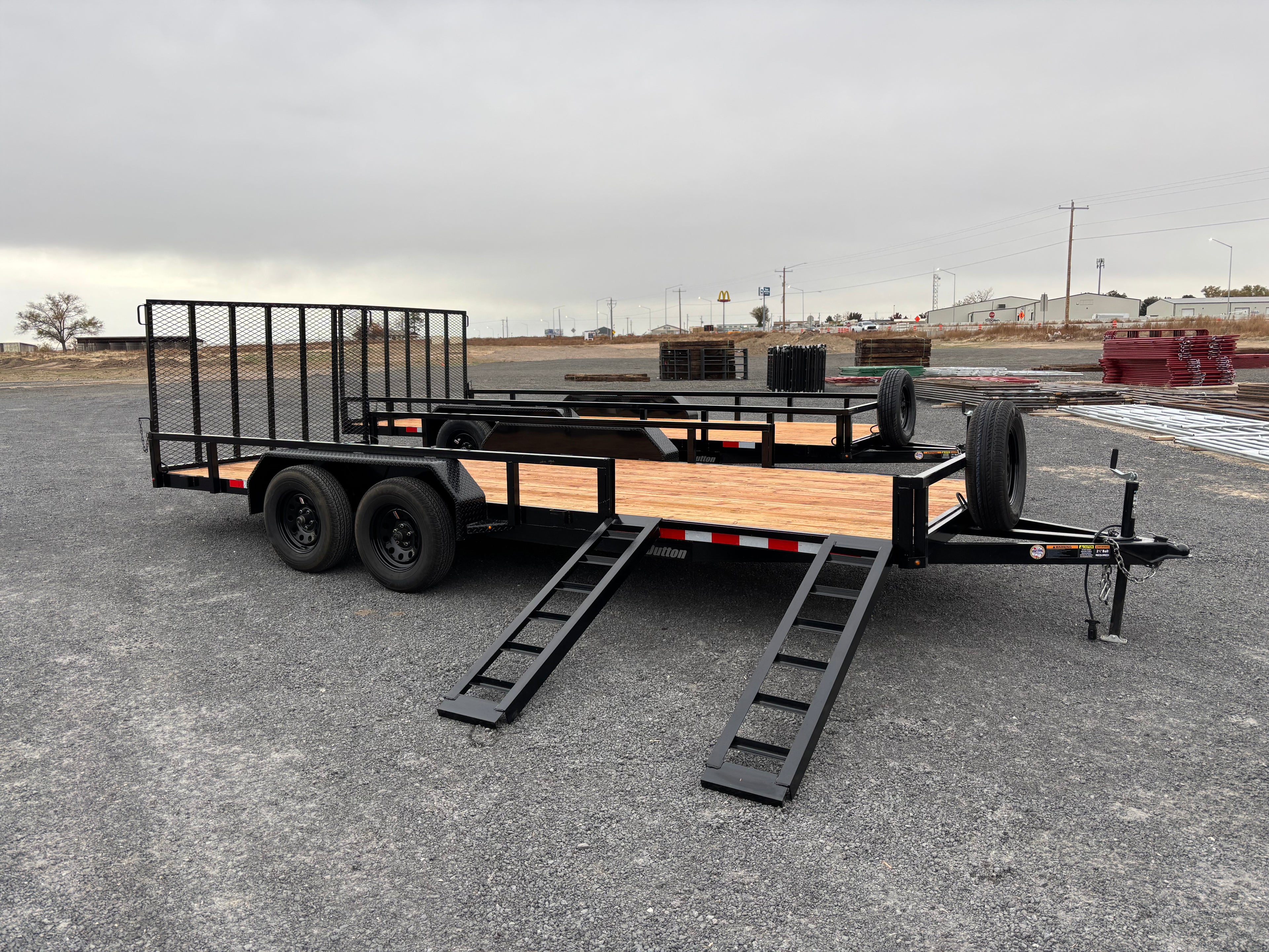 7x18 Side Load Tandem Axle Utility Trailer