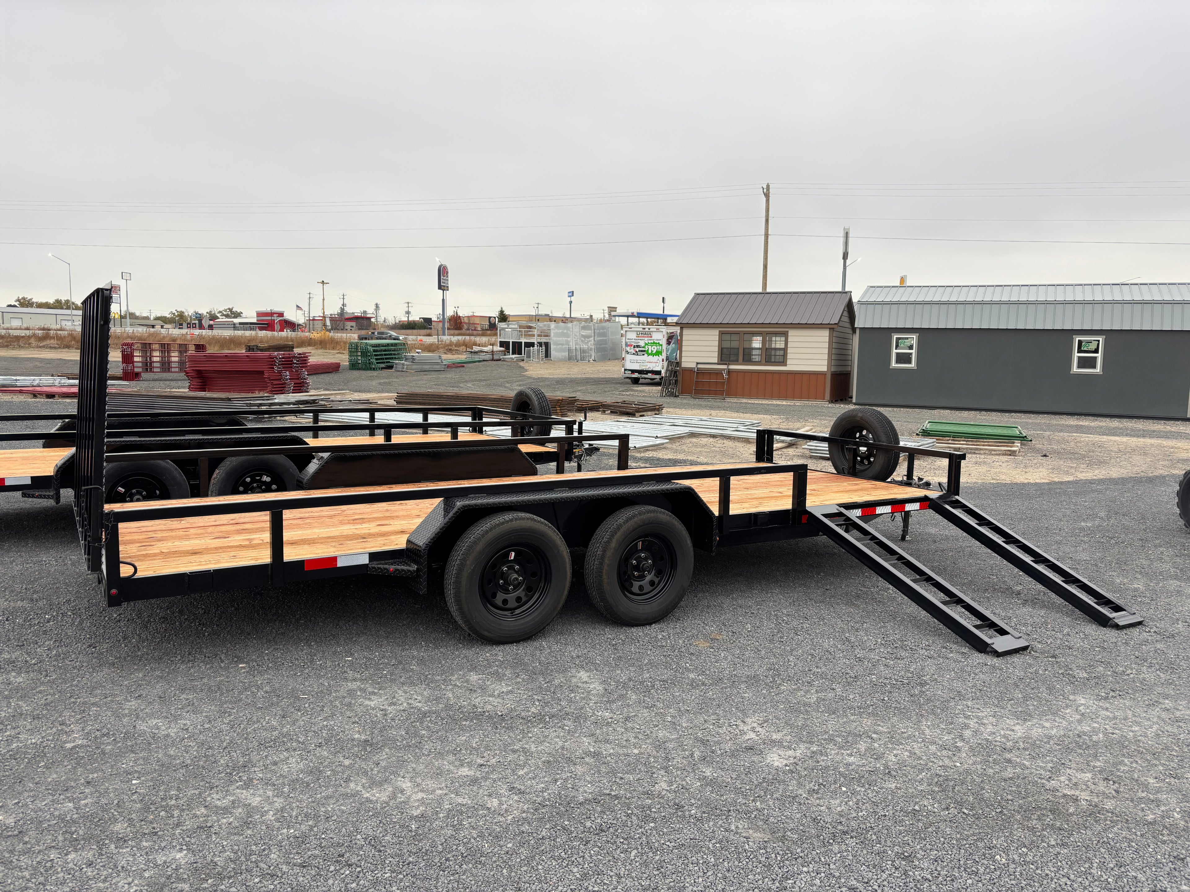 7x18 Side Load Tandem Axle Utility Trailer