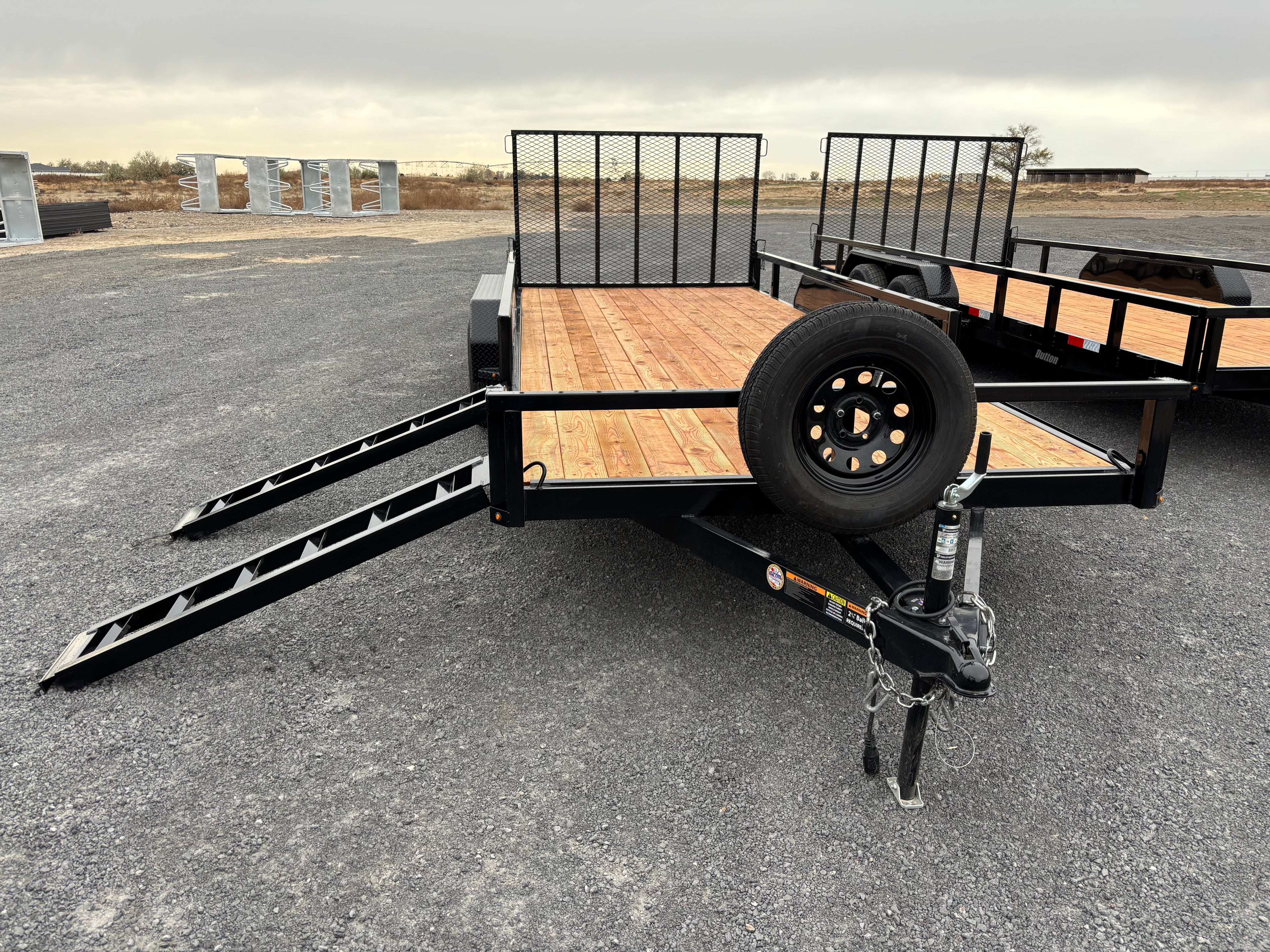 7x18 Side Load Tandem Axle Utility Trailer
